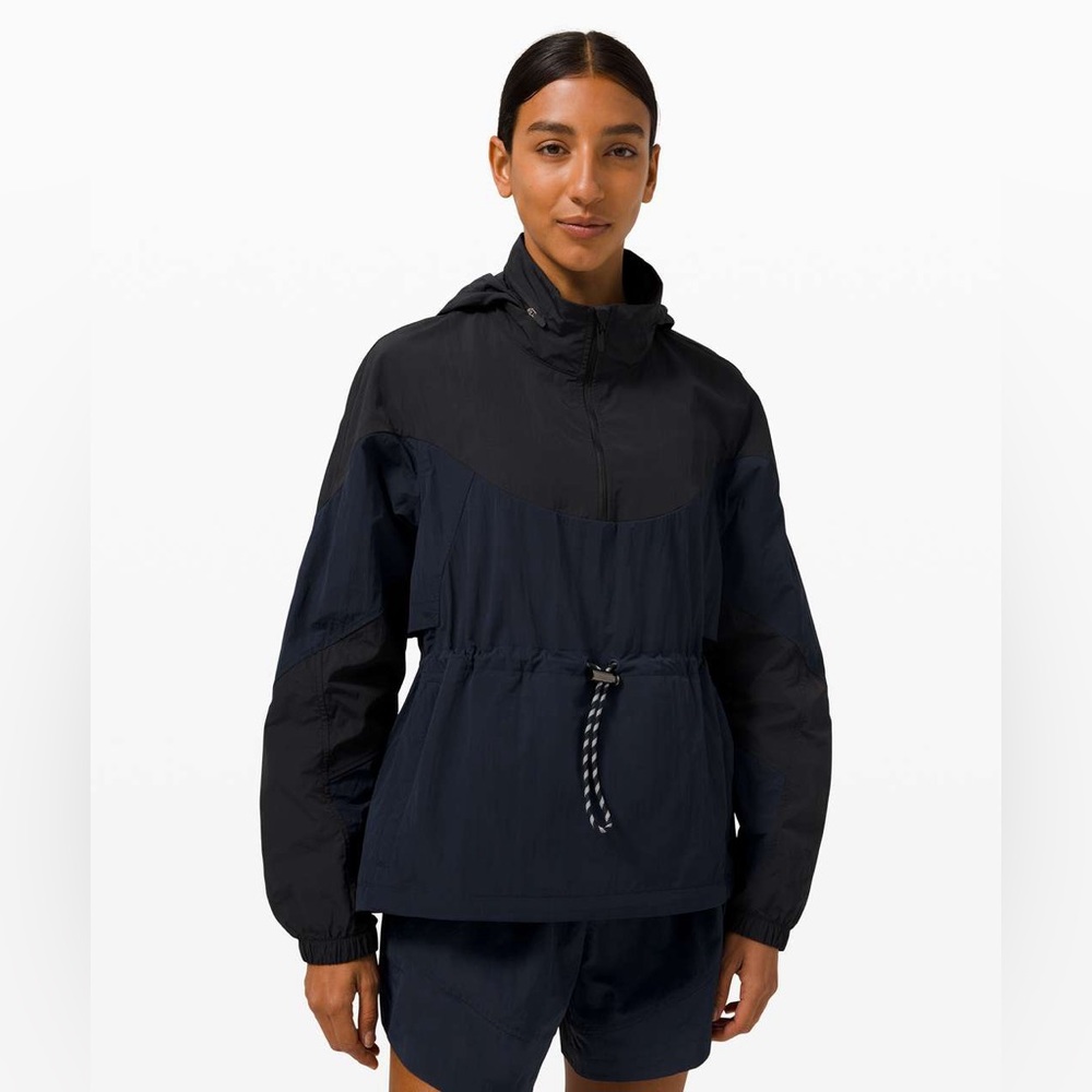 Lululemon Evergreen Anorak size 2 True Navy/Black TRNV/BLK